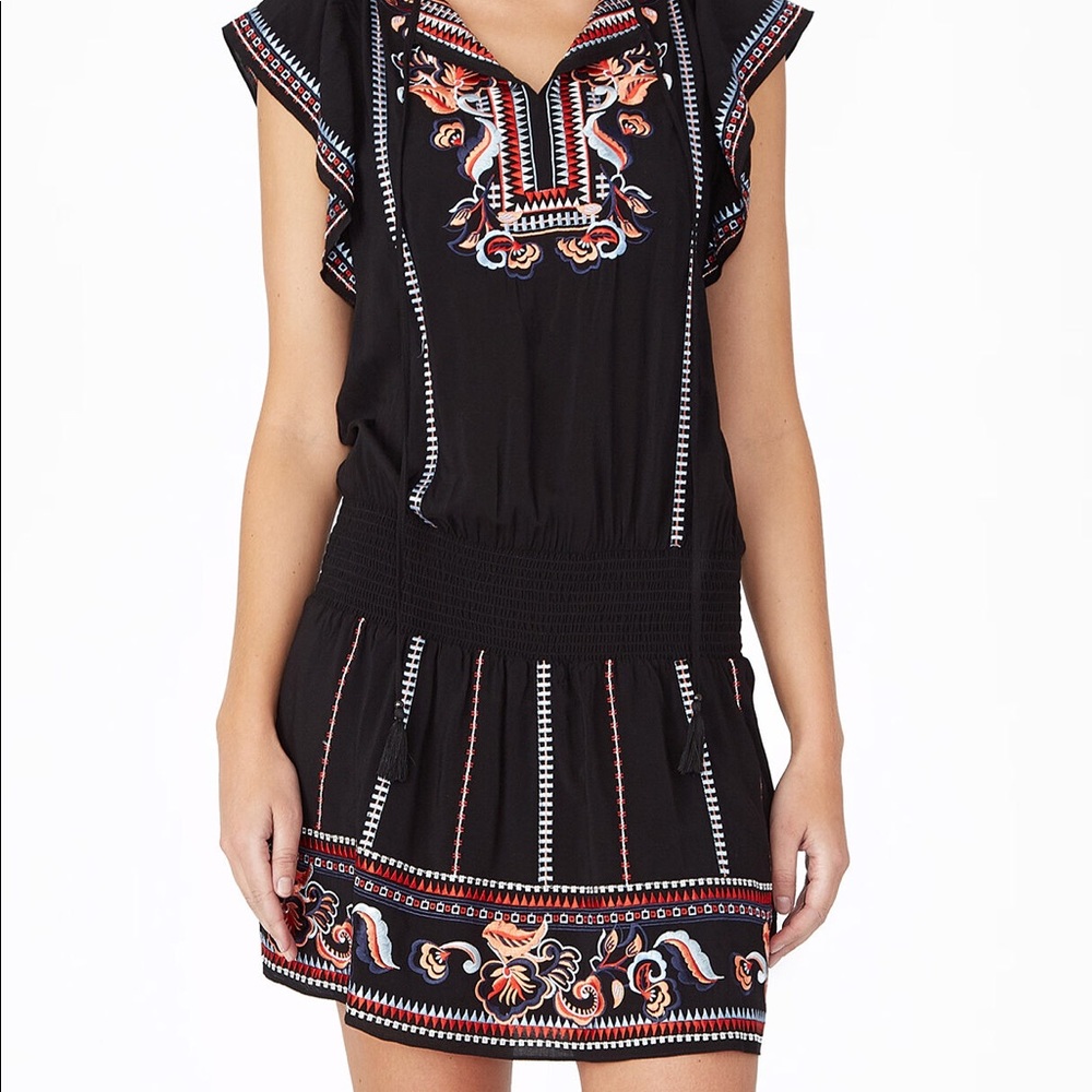 Parker embroidered boho peasant dress in XS